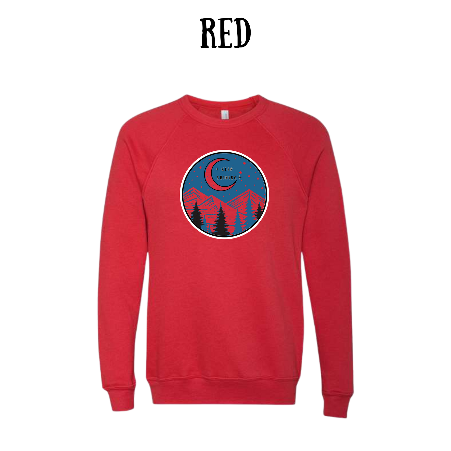 OP - Keep Shining - Sponge Fleece Raglan Sweatshirt - Assorted Colors