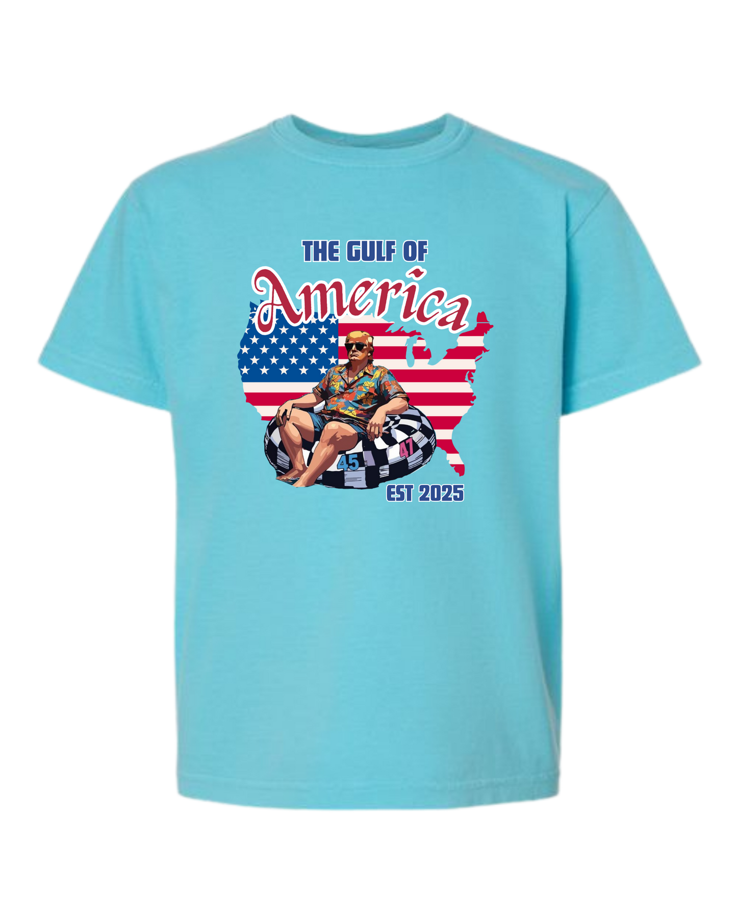 The Gulf of America - Comfort Colors - Heavyweight Youth Tee - Neutral Colors & Blues