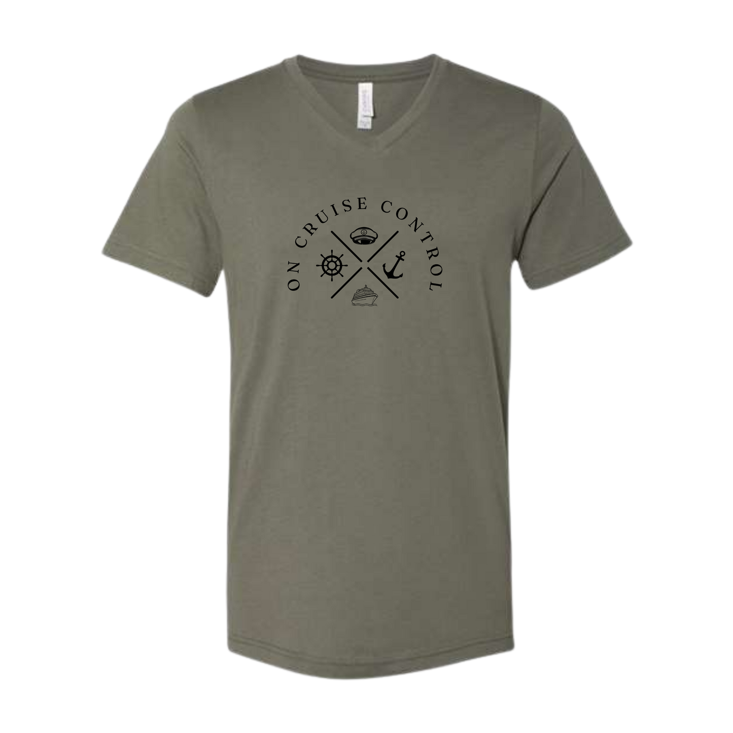 On Cruise Control - Bella+Canvas - Unisex V-Neck - Assorted Colors
