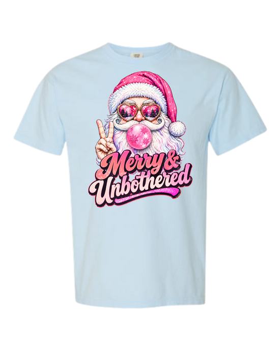 Merry & Unbothered - Comfort Colors - Heavyweight Unisex Tee - Blues