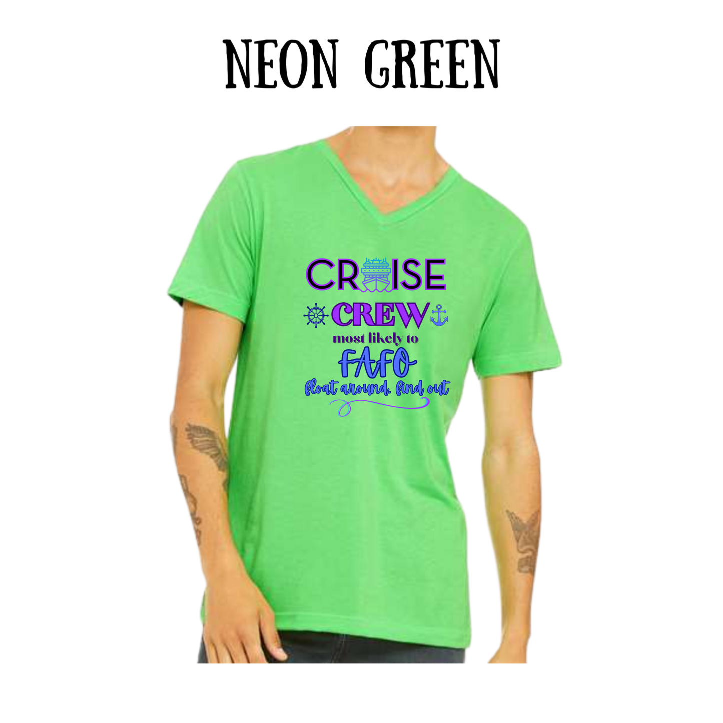 VP - Cruise Crew FAFO - Unisex V-Neck - Assorted Colors
