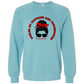 Football Moms Fueled By Caffeine and Touchdowns - Sponge Fleece Raglan Sweatshirt - Blues, Purples