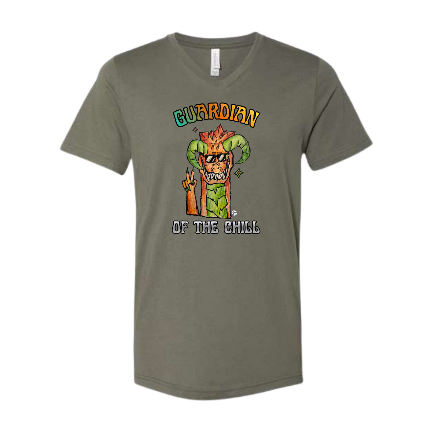 Guardian of The Chill - Bella+Canvas - Unisex V-Neck - Assorted Colors