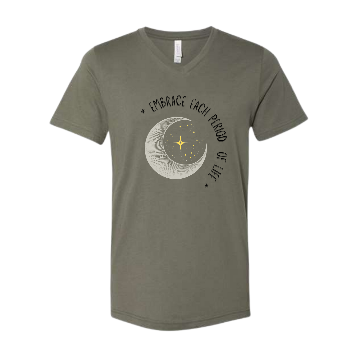 Embrace Each Period of Life - Bella+Canvas - Unisex V-Neck - Assorted Colors