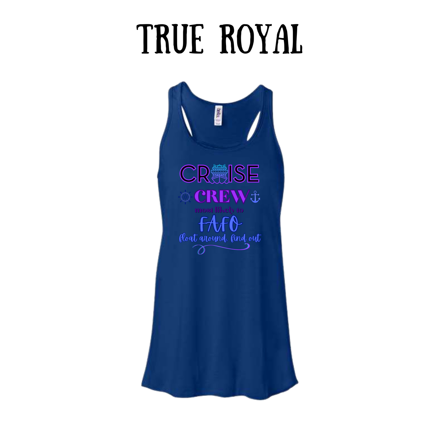 VP - Cruise Crew FAFO - Women's Flowy Racerback Tank