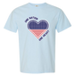 One Nation One Heart - Comfort Colors - Heavyweight Unisex Tee - Blues