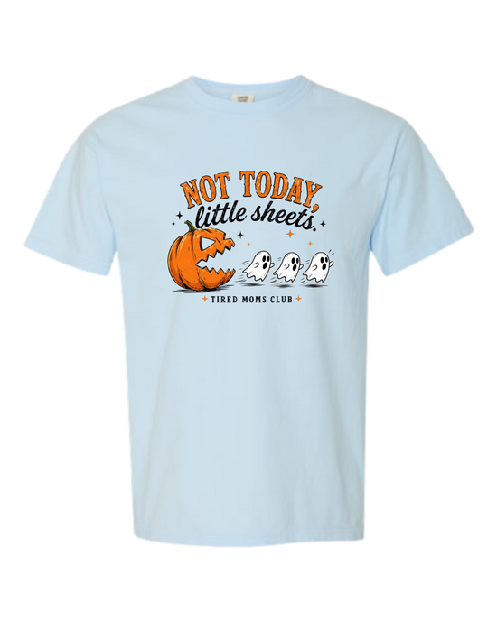 Not Today, Little Sheets - Comfort Colors - Heavyweight Unisex Tee - Blues