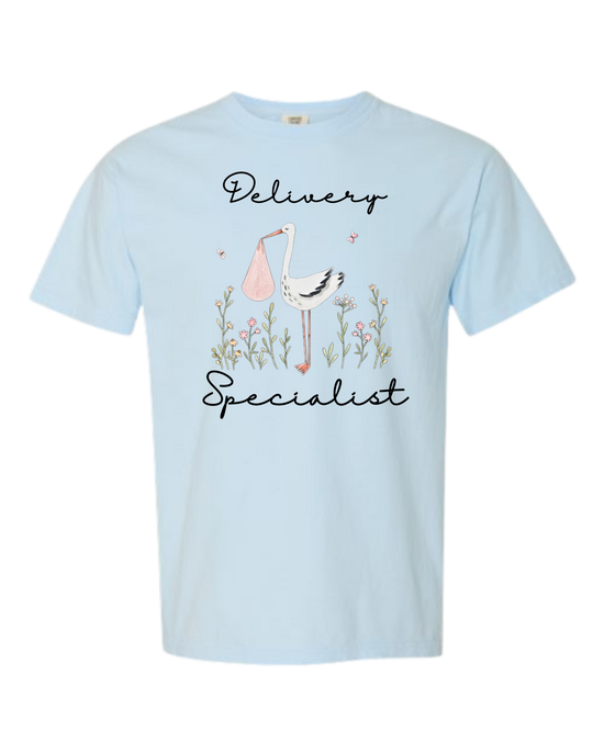 Delivery Specialist - Comfort Colors - Heavyweight Unisex Tee - Blues