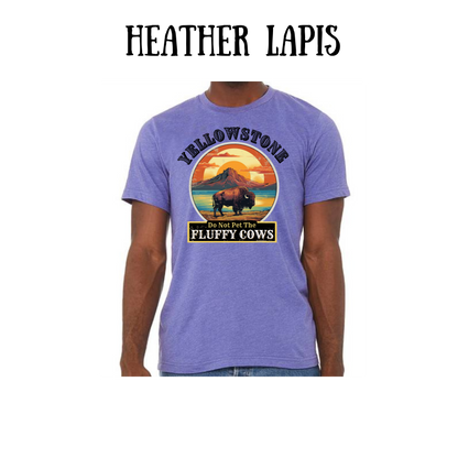 CP - Yellowstone: Fluffy Cows - Unisex Tee - Pinks, Purples, Neutrals