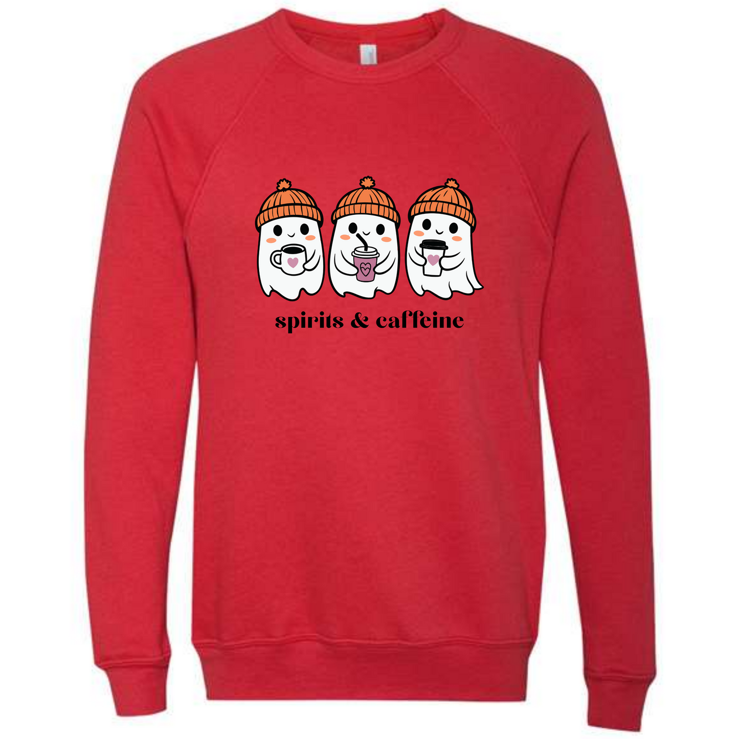 HP - Spirits & Caffeine - Sponge Fleece Raglan Sweatshirt - Assorted Colors