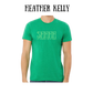 shhhh the hormones are in charge - unisex tee - greens