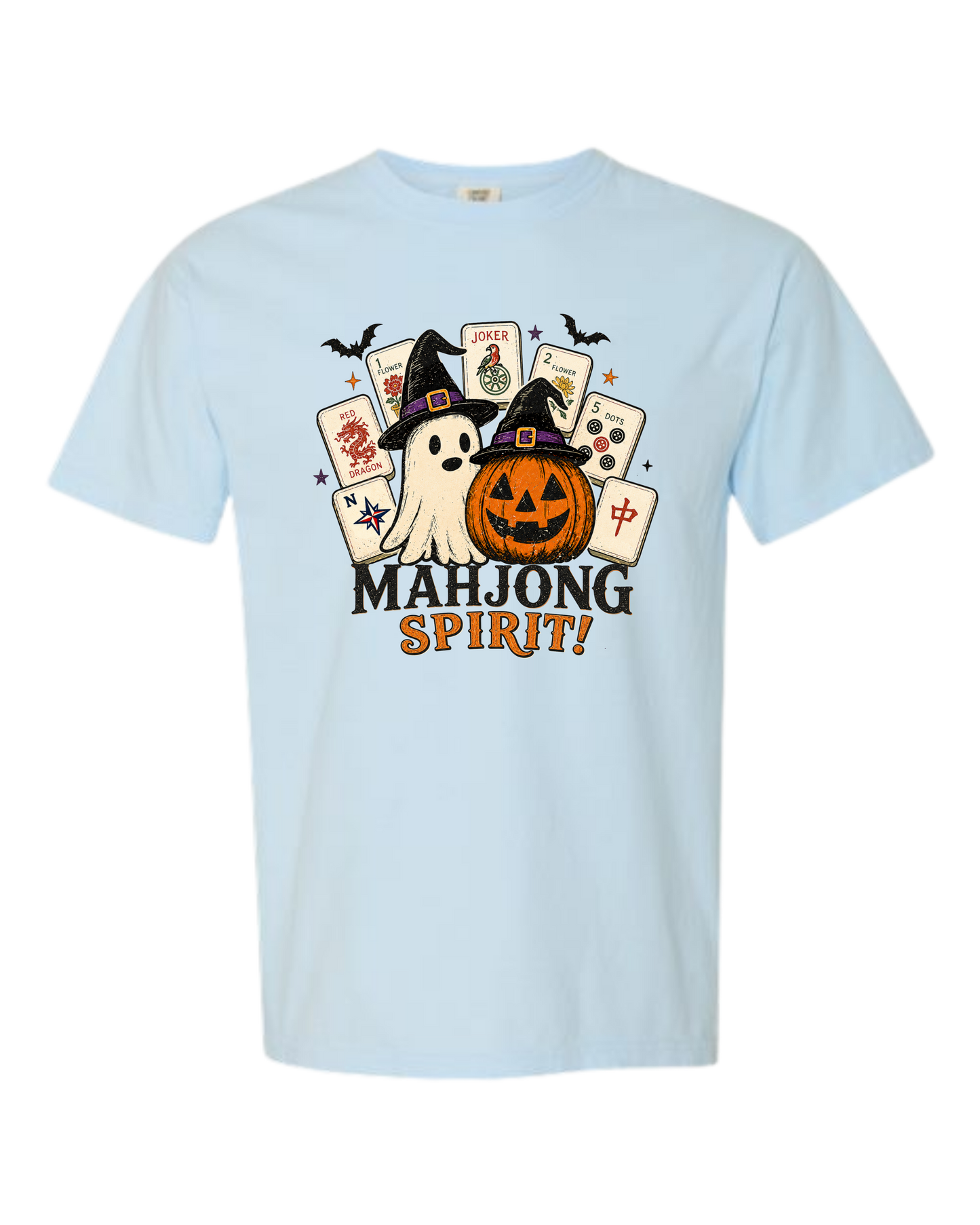 Mahjong Spirit - Comfort Colors - Heavyweight Unisex Tee - Blues