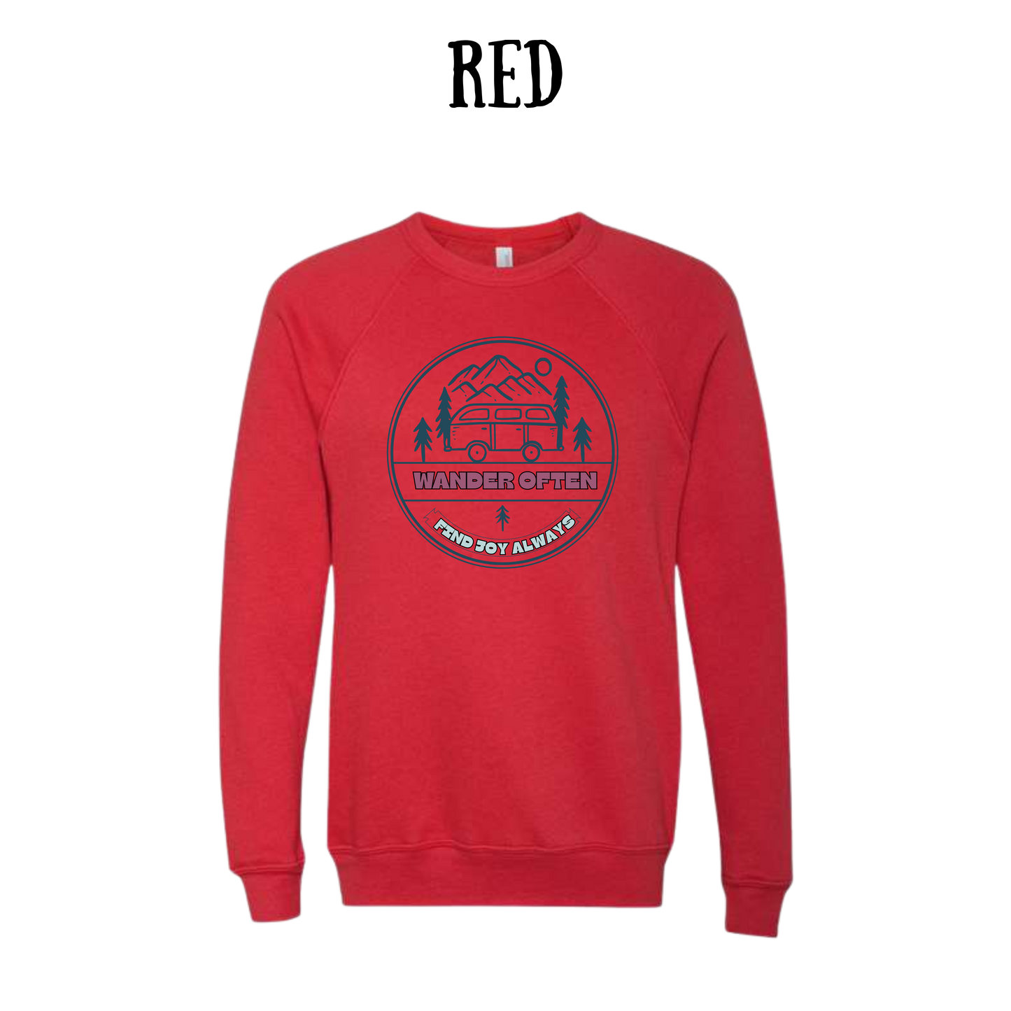 CP - Wander Often - Sponge Fleece Raglan Sweatshirt - Assorted Colors