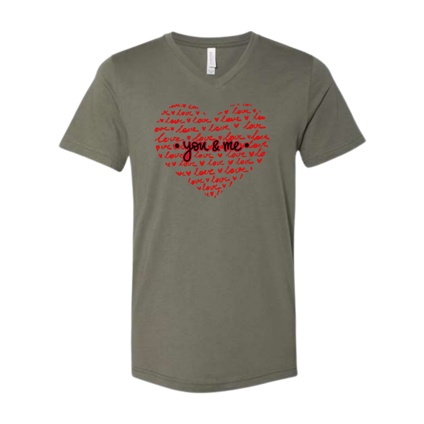 You & Me - Bella+Canvas - Unisex V-Neck - Assorted Colors