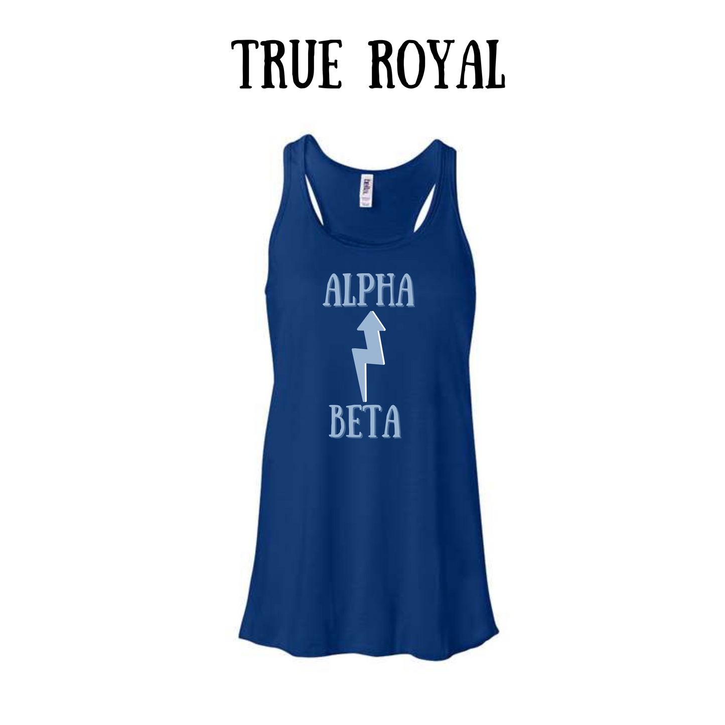 BP - Beta to Alpha - Women's Flowy Racerback Tank