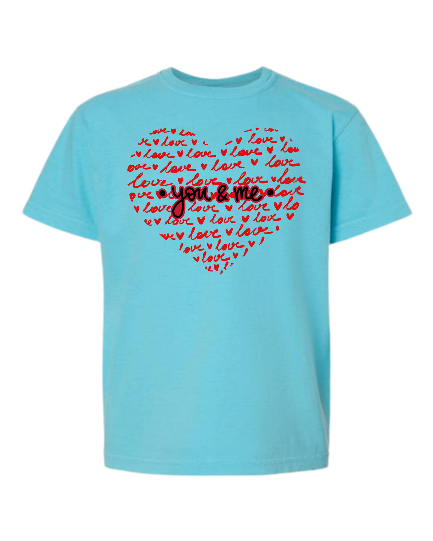 You & Me - Comfort Colors - Heavyweight Youth Tee - Neutral Colors & Blues