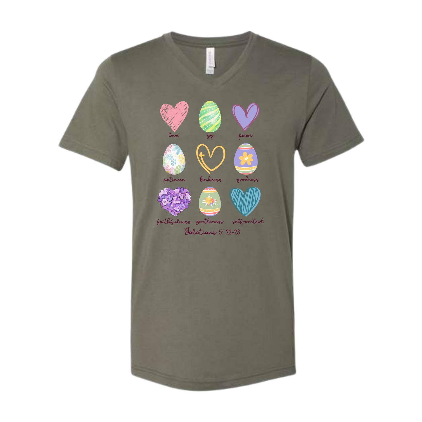 Galatians 5 - Easter - Bella+Canvas - Unisex V-Neck - Assorted Colors