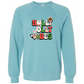 Holly Jolly Vibes - Sponge Fleece Raglan Sweatshirt - Blues, Purples