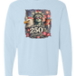 America's 250th Birthday - Comfort Colors - Heavyweight Long Sleeve Tee - Blues & Greens