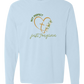 Not Perfect Just Forgiven - Comfort Colors - Heavyweight Long Sleeve Tee - Blues & Greens