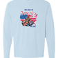 The Gulf of America - Comfort Colors - Heavyweight Long Sleeve Tee - Blues & Greens