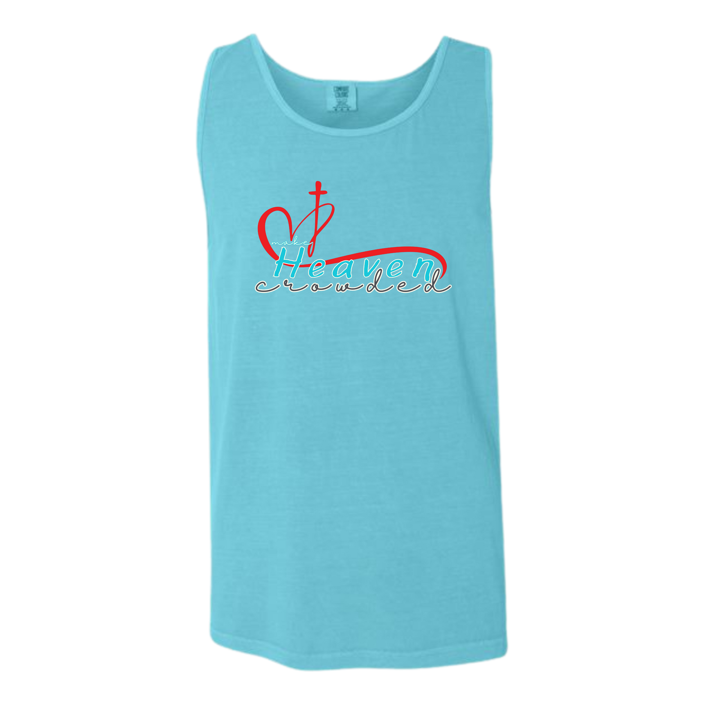 Make Heaven Crowded - Comfort Colors - Unisex Tank - Neutral Colors & Blues