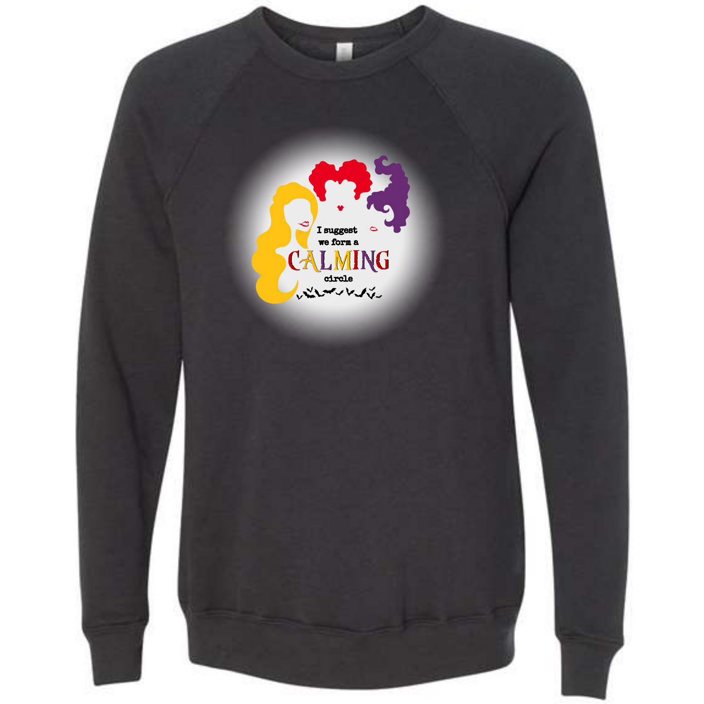 HP - Calming Circle - Sponge Fleece Raglan Sweatshirt - Greens, Neutrals