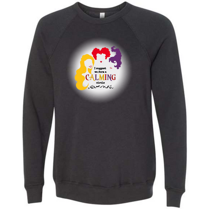 HP - Calming Circle - Sponge Fleece Raglan Sweatshirt - Greens, Neutrals