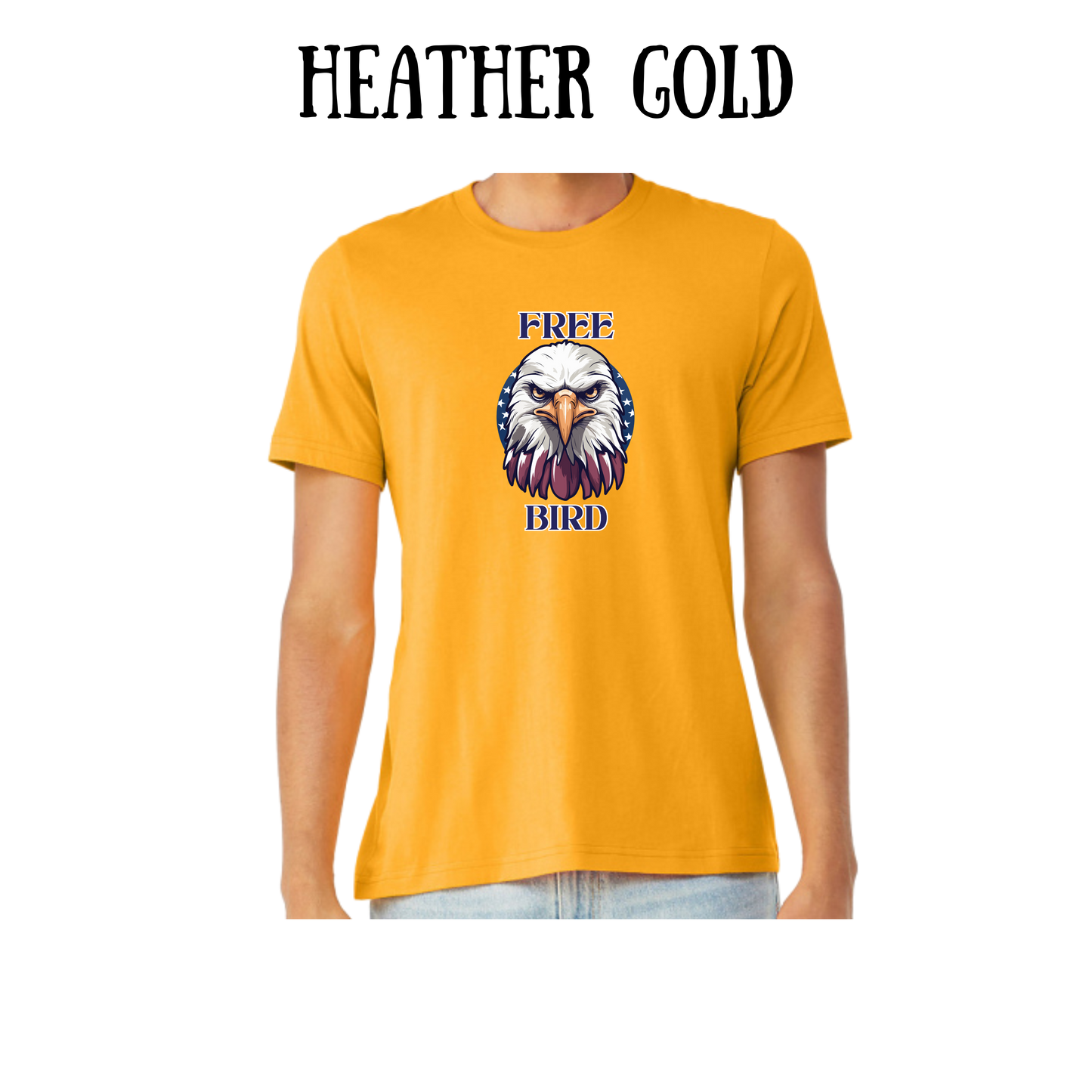 PP - Free Bird - Unisex Tee - Yellows, Oranges, Reds