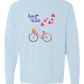 Love is in the Air - Comfort Colors - Heavyweight Long Sleeve Tee - Blues & Greens
