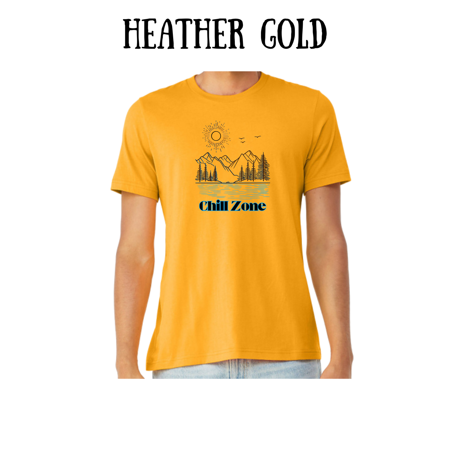 CP - Chill Zone - Unisex Tee - Yellows, Oranges, Reds