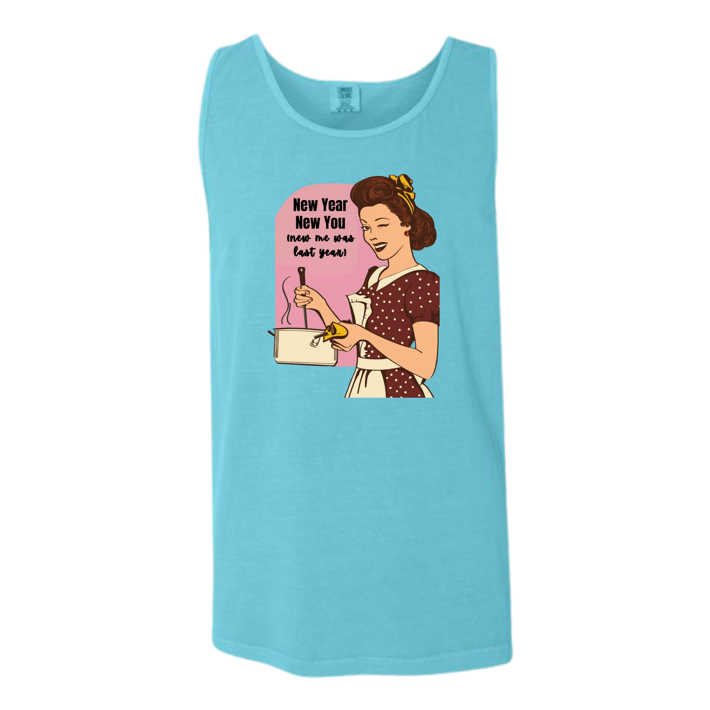 New Year New You - Comfort Colors - Unisex Tank - Neutral Colors & Blues