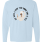 Hot Baths and Drink Your Dinner Kind of Week - Comfort Colors - Heavyweight Long Sleeve Tee - Blues & Greens