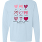 Galatians 5 - Valentines - Comfort Colors - Heavyweight Long Sleeve Tee - Blues & Greens
