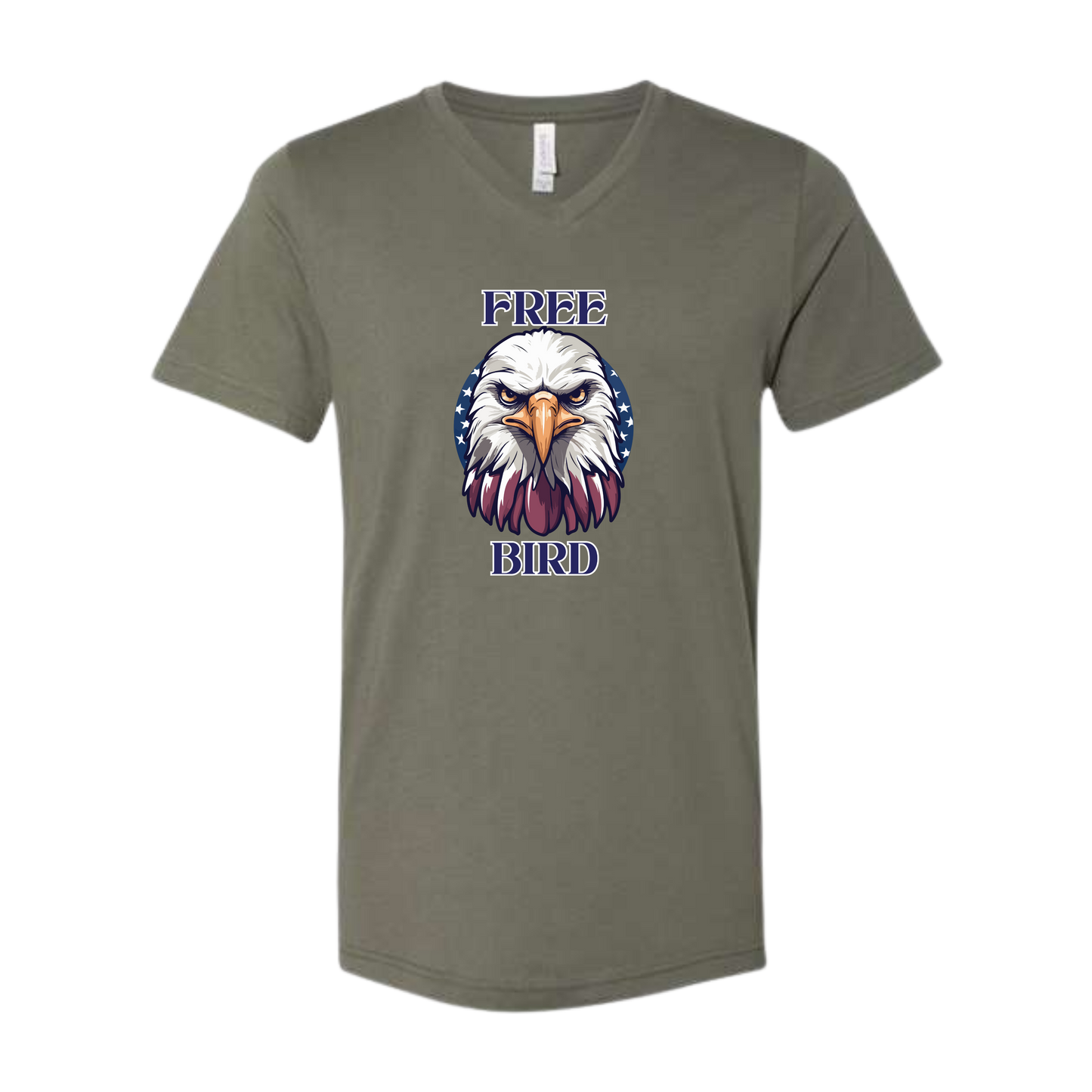 Free Bird - Bella+Canvas - Unisex V-Neck - Assorted Colors