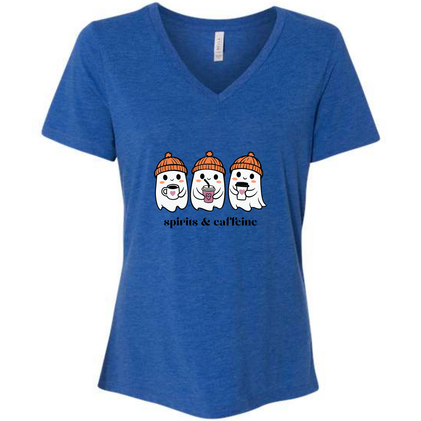 Spirits & Caffeine - Women's V-Neck - Assorted Colors