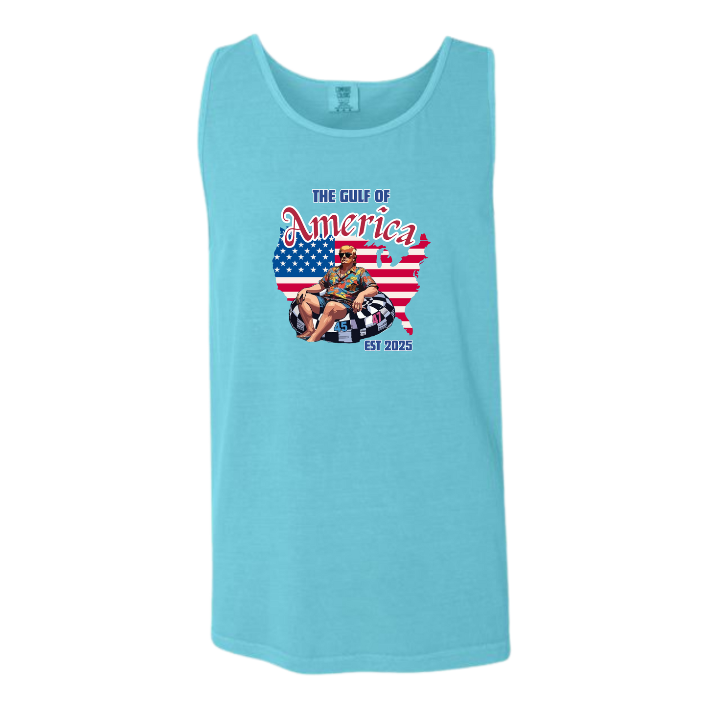 The Gulf of America - Comfort Colors - Unisex Tank - Neutral Colors & Blues