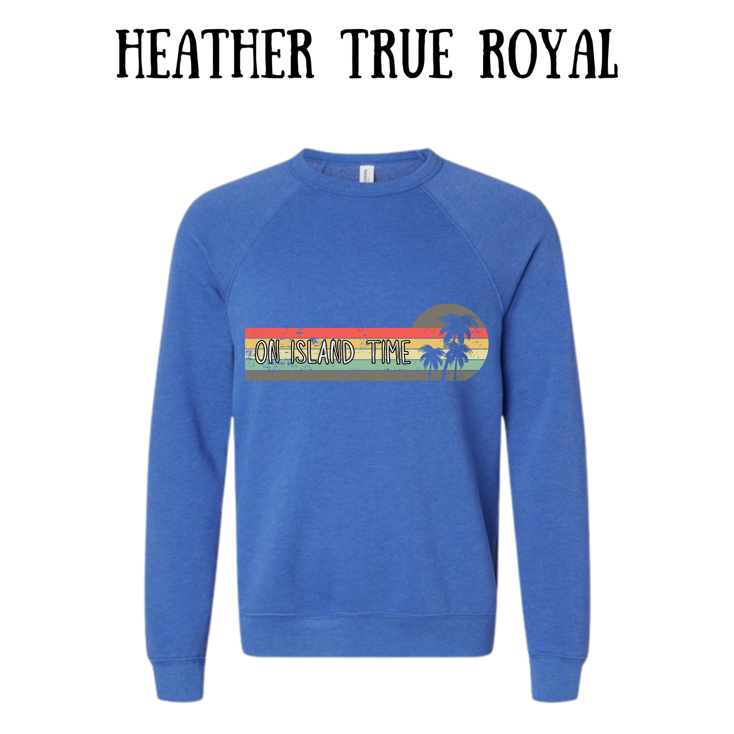 VP - On Island Time - Sponge Fleece Raglan Sweatshirt - Blues, Purples