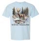 Winter Woodland - Comfort Colors - Heavyweight Unisex Tee - Blues