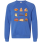 HP - Hello Autumn - Sponge Fleece Raglan Sweatshirt - Blues, Purples
