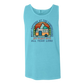 What Happens At The Campground - Comfort Colors - Unisex Tank - Neutral Colors & Blues