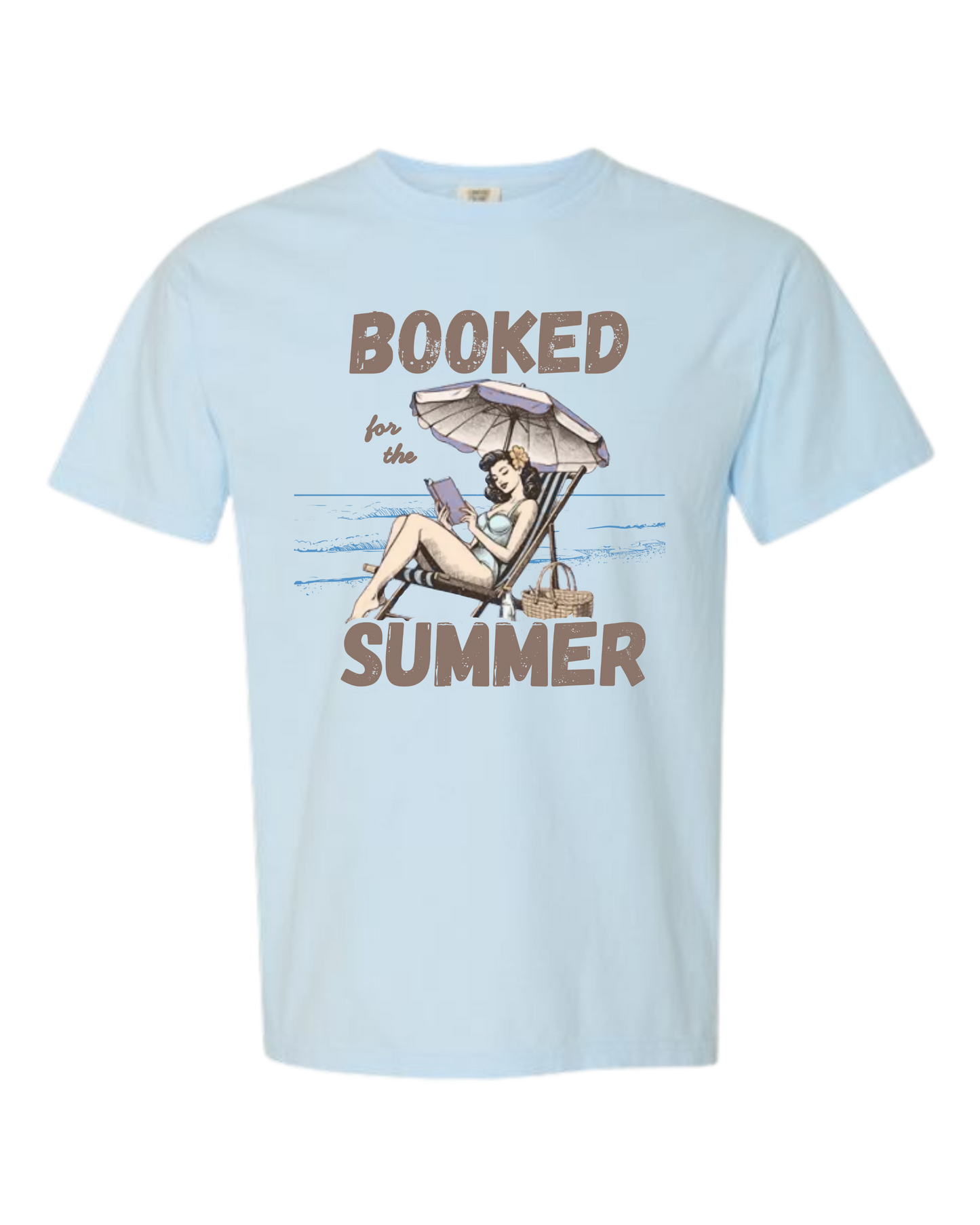 Booked for the Summer - Comfort Colors - Heavyweight Unisex Tee - Blues
