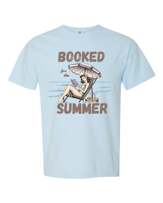 Booked for the Summer - Comfort Colors - Heavyweight Unisex Tee - Blues