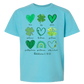 Galatians 5 - St Patrick's Day - Comfort Colors - Heavyweight Youth Tee - Neutral Colors & Blues