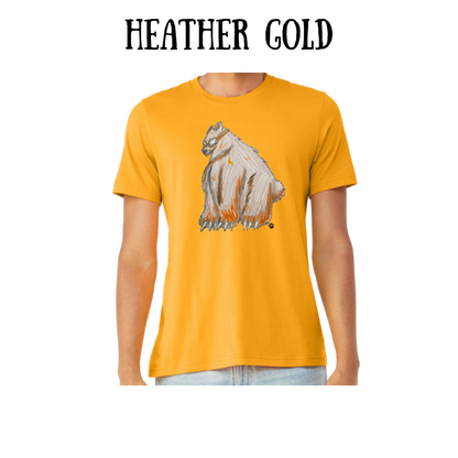 AC - Muscle Bear - Unisex Tee - Yellows, Oranges, Reds