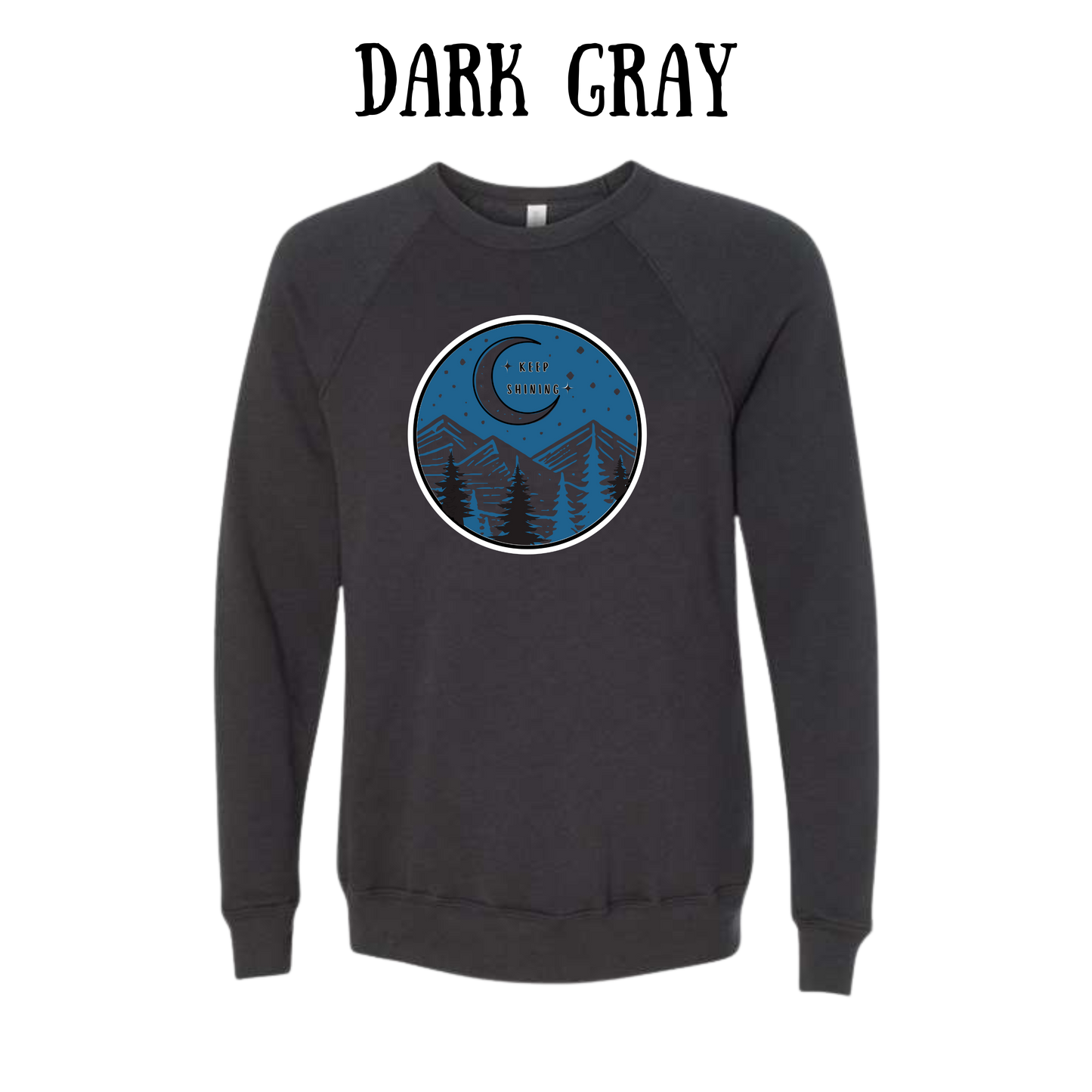 OP - Keep Shining - Sponge Fleece Raglan Sweatshirt - Greens, Neutrals