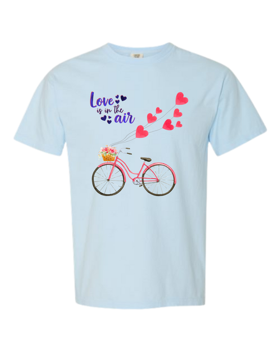Love Is in The Air - Comfort Colors - Heavyweight Unisex Tee - Blues