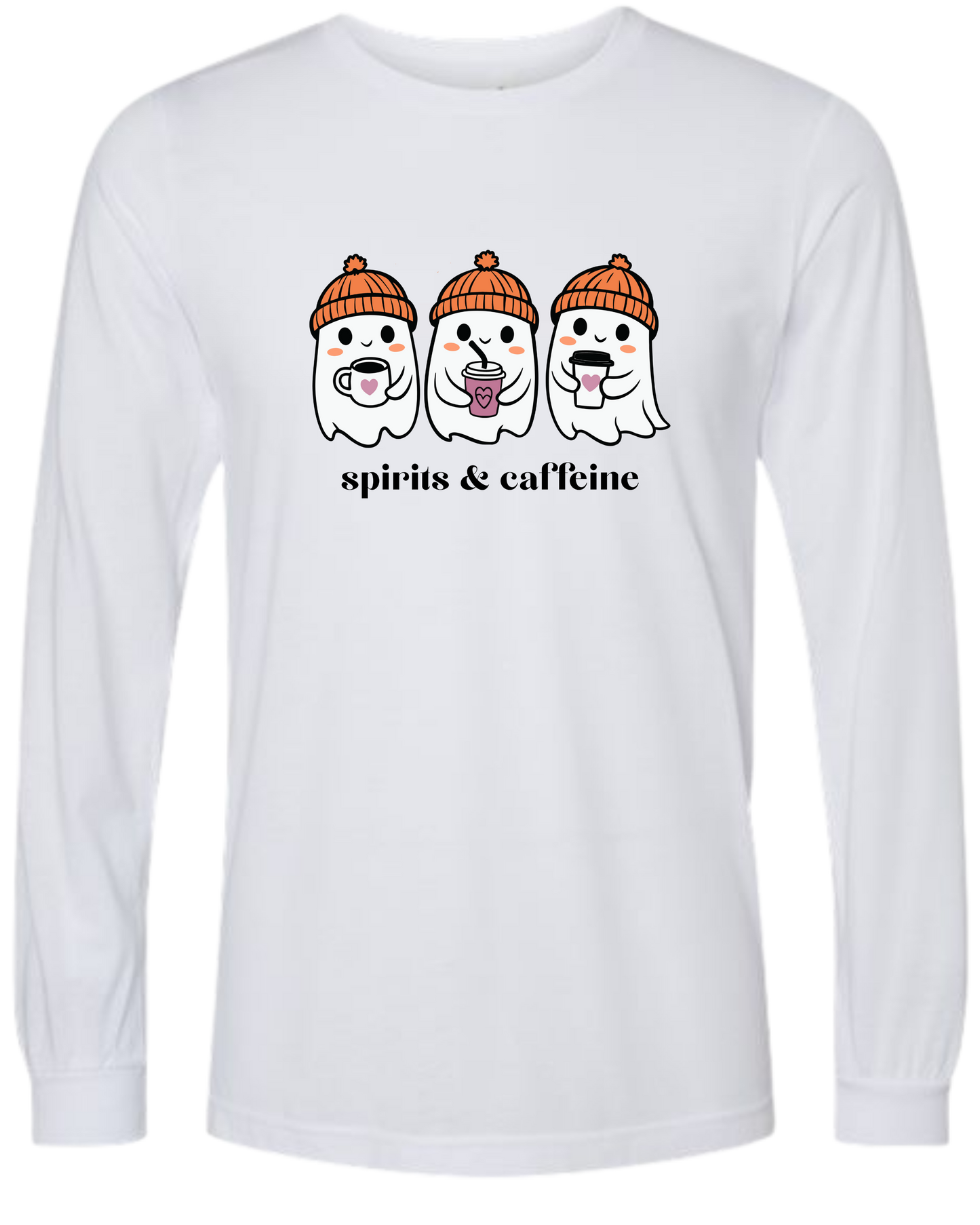 Spirits & Caffeine - Unisex Long Sleeve - Neutral Colors