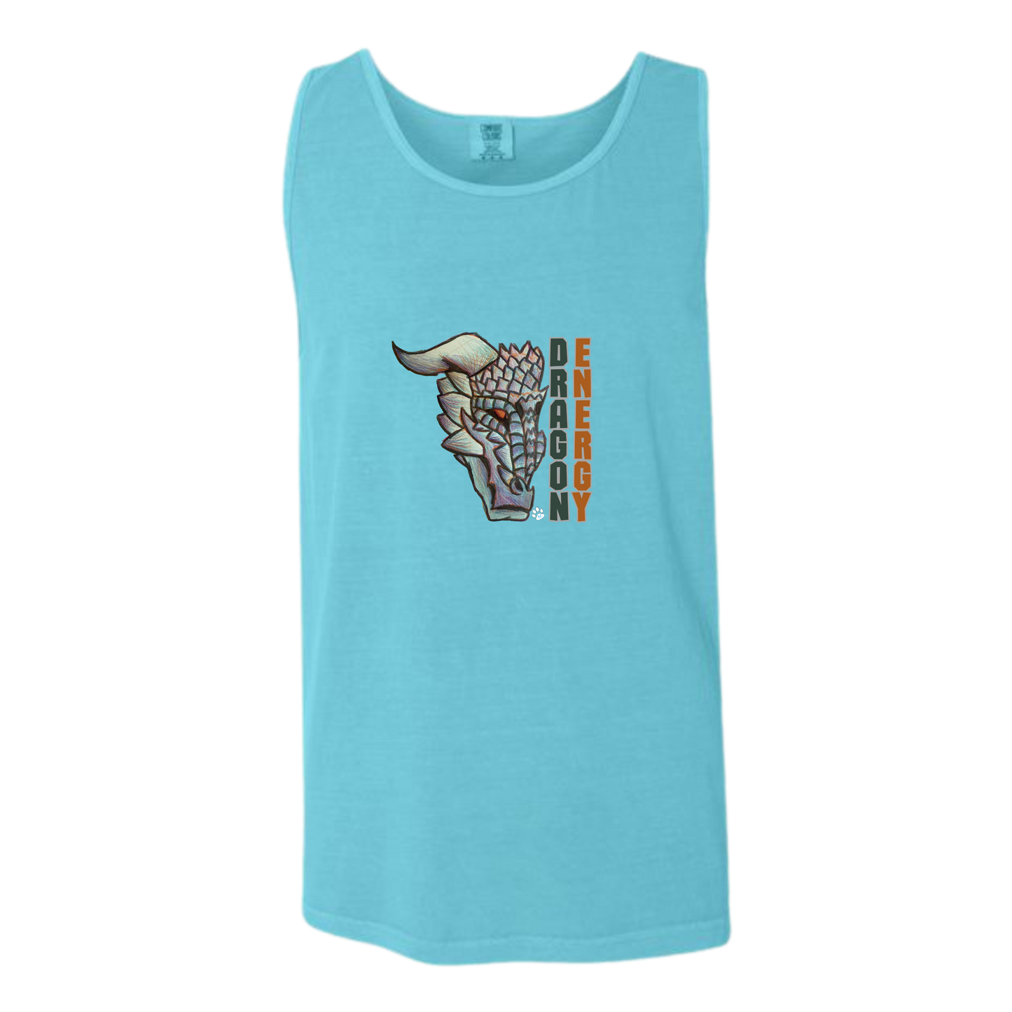 Dragon Energy - Comfort Colors - Unisex Tank - Neutral Colors & Blues