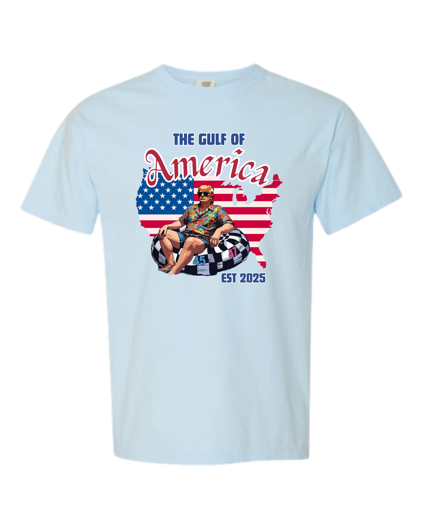 The Gulf of America - Comfort Colors - Heavyweight Unisex Tee - Blues